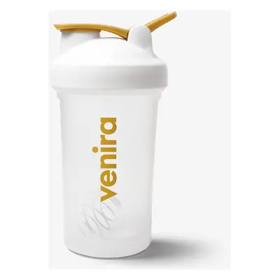 VENIRA shaker PRO s poutkem, bílo-zlatý, 400 ml