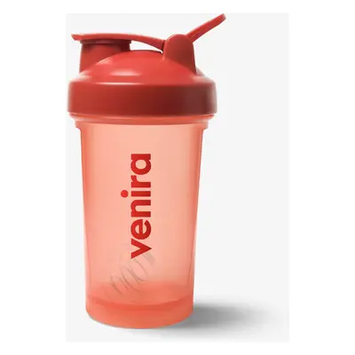 VENIRA shaker PRO s poutkem, světle červený, 400 ml