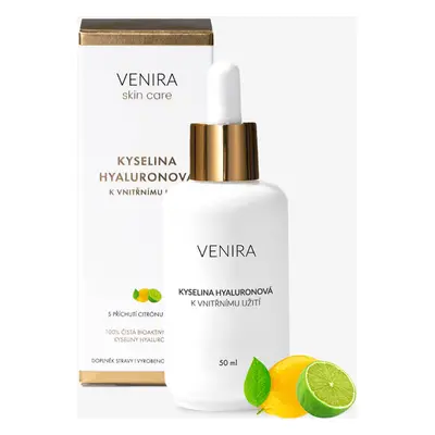 VENIRA kyselina hyaluronová k vnitřnímu užití, citrón-limeta, 50 ml