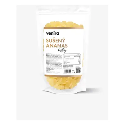 VENIRA sušený ananas, kostičky, 250 g