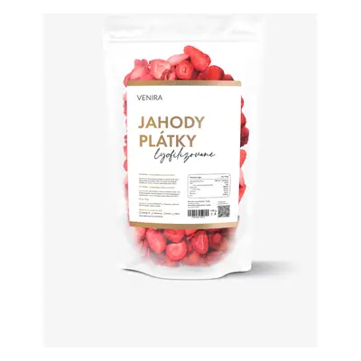 VENIRA lyofilizované jahody - plátky, 100 g