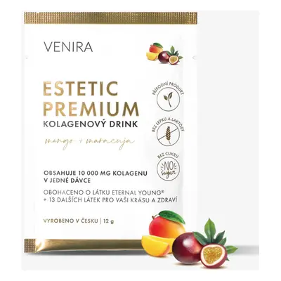 VENIRA ESTETIC PREMIUM kolagenový drink pro vlasy, nehty a pleť - vzorek, mango-maracuja, 12 g