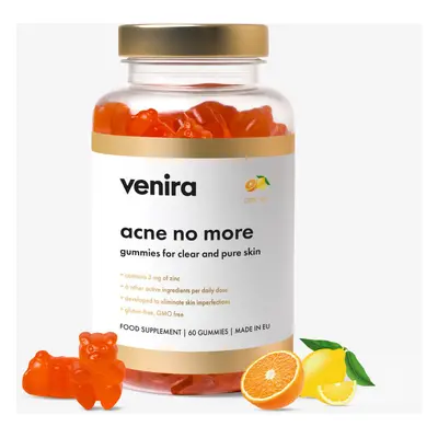 VENIRA acne no more - gummies for clear and pure skin, citrusy, 60 bonbónů