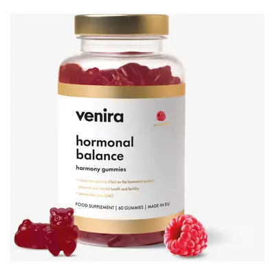 VENIRA hormonal balance - harmony gummies, malina, 60 bonbónů