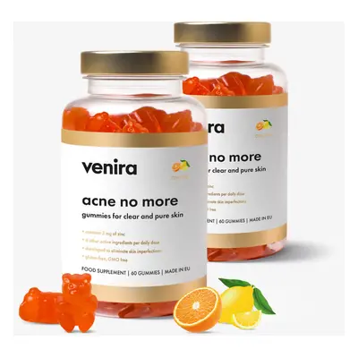 VENIRA acne no more - gummies for clear and pure skin, citrusy, 120 bonbónů