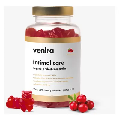 VENIRA intimal care - vaginal probiotics gummies, brusinka, 60 bonbónů