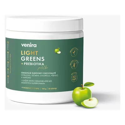 VENIRA light greens + prebiotika, jablko, 168 g