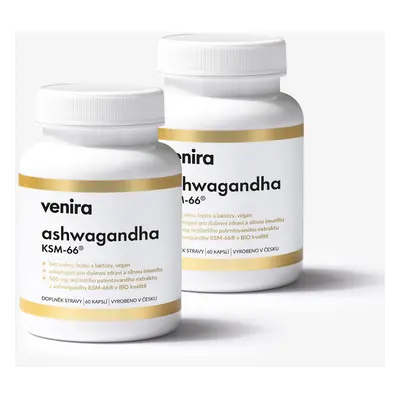 VENIRA ashwagandha KSM-66®, 120 kapslí