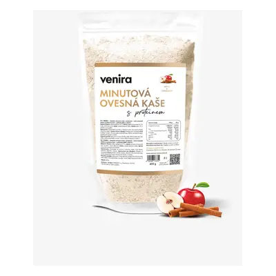 VENIRA minutová ovesná kaše s proteinem, apple & cinnamon, 400 g