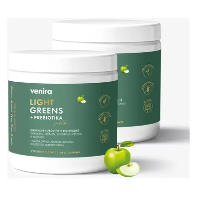 VENIRA light greens + prebiotika, jablko, 336 g