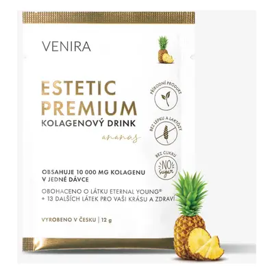 VENIRA ESTETIC PREMIUM kolagenový drink pro vlasy, nehty a pleť - vzorek, ananas, 12 g