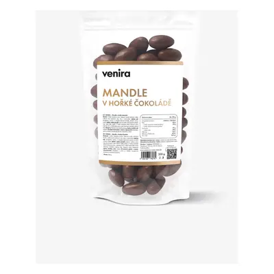 VENIRA mandle v hořké čokoládě, 200 g