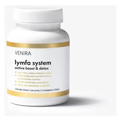 VENIRA lymfa system, active boost & detox, 80 kapslí