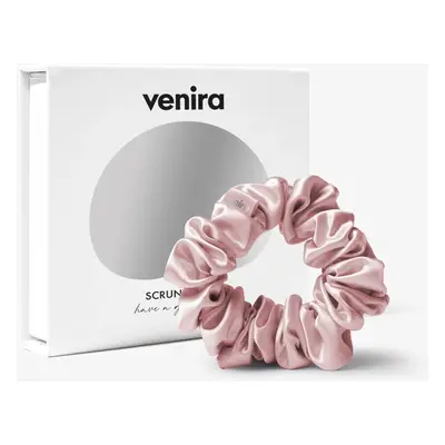 VENIRA scrunchie hedvábná gumička, světle růžová