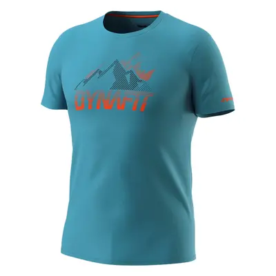 Triko Dynafit Transalper Graphic S/S Tee storm blue 2024 Barva: modrá