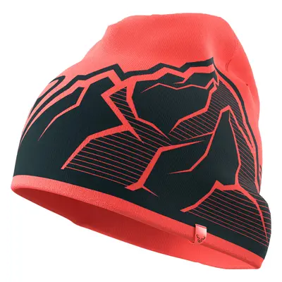 Čepice Dynafit Graphic Beanie hot coral 22/23 Barva: korálová / černá