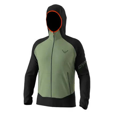 Mikina Dynafit Transalper Light PTC Hoody black out sage 2024 Barva: zelená / černá