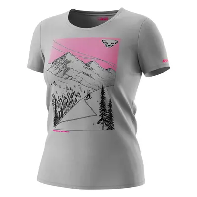 Triko Dynafit 24/7 Artist Series Dri T-Shirt W alloy/ski traces uphill 2023 Barva: šedá