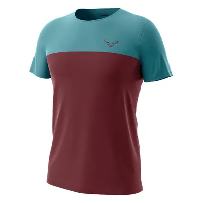 Triko Dynafit Traverse S-Tech S/S TEE burgundy 2025 Barva: vínová / modrá