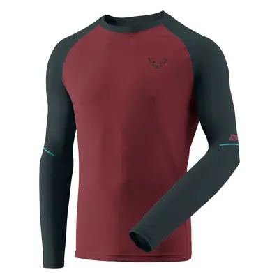 Triko Dynafit Alpine Pro LS Tee burgundy 2024 Barva: vínová / modrá