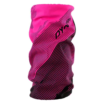 Nákrčník Dynafit Logo Neck Gaiter pink glo Striped 2025 Barva: černá / růžová