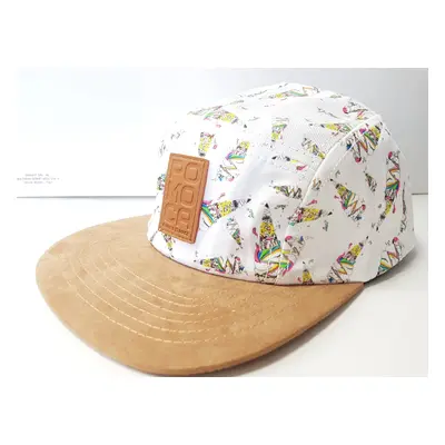 Kšiltovka Pomoca 5 Panel Ice Cream Barva: bílá