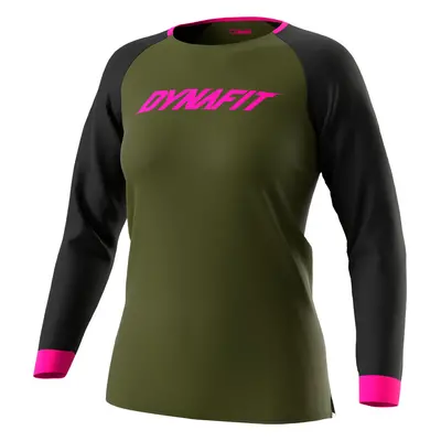 Dres Dynafit Ride L/S W winter moss 2023 Barva: zelená / černá