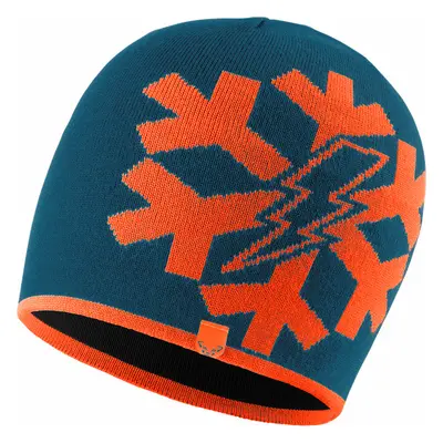 Čepice Dynafit Graphic Beanie petrol 21/22 Barva: modrá / oranžová