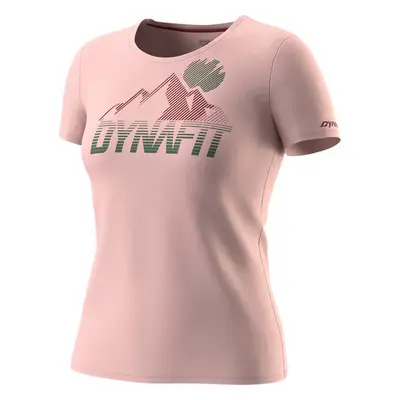 Triko Dynafit Transalper Graphic S/S Tee W pale rose 2025 Barva: růžová