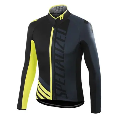 Bunda Specialized Element Pro Racing Jacket black/yellow Barva: černá / šedá / žlutá