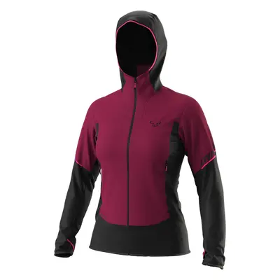 Bunda Dynafit Traverse Alpha Hooded W beet red 2023 Barva: řepová / černá