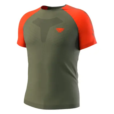 Triko Dynafit Ultra 3 S-Tech S/S TEE thyme 2025 Barva: zelená / oranžová