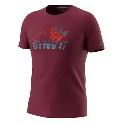 Triko Dynafit Transalper Graphic S/S Tee burgundy 2024 Barva: vínová