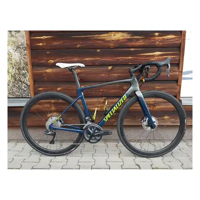 Specialized Roubaix Expert 54 gloss dusty turquoise-cast blue/charcoal/hyper 2020 Barva: modrá