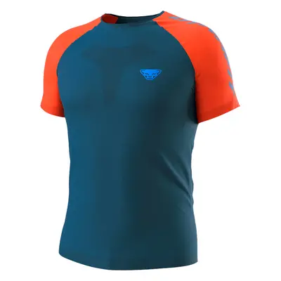 Triko Dynafit Ultra 3 S-Tech S/S TEE petrol 2023 Barva: modrá / oranžová