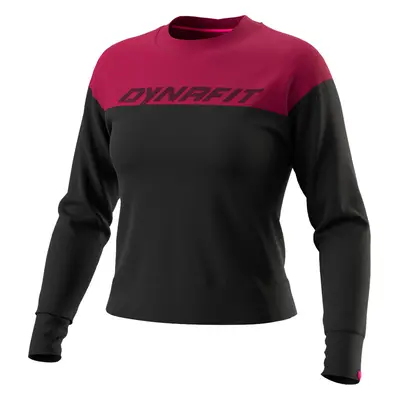 Mikina Dynafit 24/7 Pullover W black out beet red 2024 Barva: černá / řepová