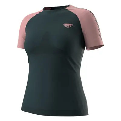 Triko Dynafit Ultra S-Tech W S/S TEE blueberry/mokarosa 2025 Barva: modrá / starorůžová