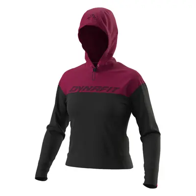 Mikina Dynafit 24/7 Hoody W beet red melange 2024 Barva: černá / řepová