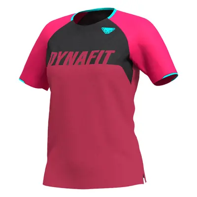 Tričko Dynafit Ride W S/S TEE lipstick 2021 Barva: růžová / černá