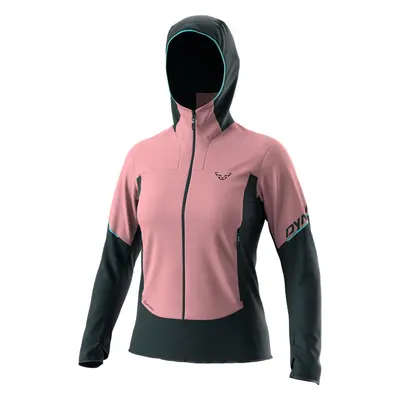 Bunda Dynafit Traverse Alpha Hooded W mokarosa 2025 Barva: starorůžová / modrá