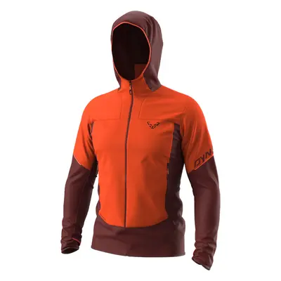 Bunda Dynafit Traverse Alpha Hooded dawn 2023 Barva: oranžová / cihlová