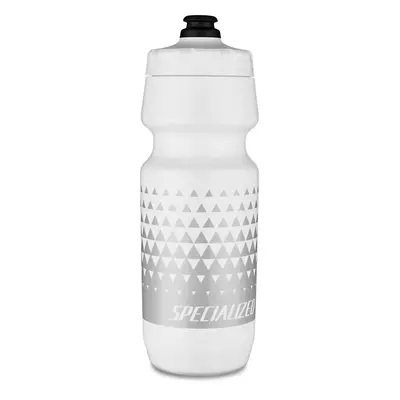 Láhev Specialized Big Mouth white/metallic silver triangle fade 24oz/700ml Barva: bílá / stříbrn