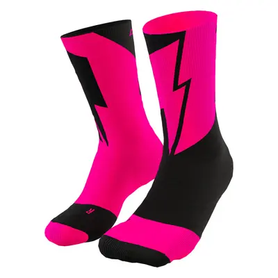 Ponožky Dynafit No Pain No Gain pink glo/black out Barva: růžová / černá