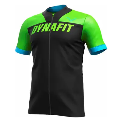 Dres Dynafit Ride S/S FZ TEE lambo green 2022 Barva: černá / zelená