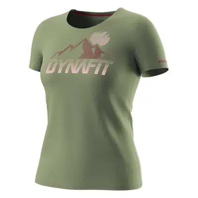 Triko Dynafit Transalper Graphic S/S Tee W sage 2025 Barva: zelená