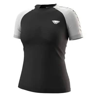 Triko Dynafit Ultra S-Tech W S/S TEE black out 2025 Barva: bílá / černá