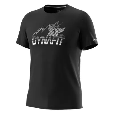 Triko Dynafit Transalper Graphic S/S Tee black out 2023 Barva: černá / bílá