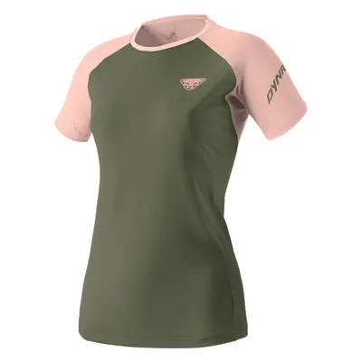 Triko Dynafit ALPINE PRO SS TEE W thyme 2025 Barva: zelená / růžová