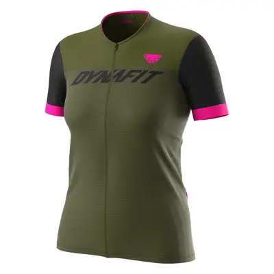 Dres Dynafit Ride W S/S FZ TEE winter moss 2023 Barva: zelená / černá