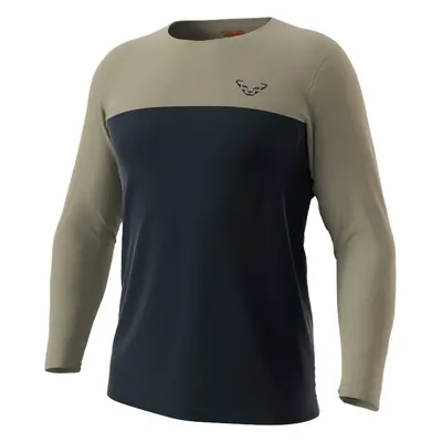 Triko Dynafit Traverse S-Tech Longsleeve blueberry rock khaki 2024 Barva: modrá / khaki